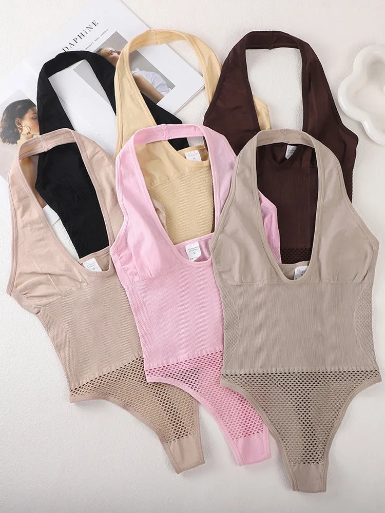 Plus Size Halter Neck Body Shaper for Women
