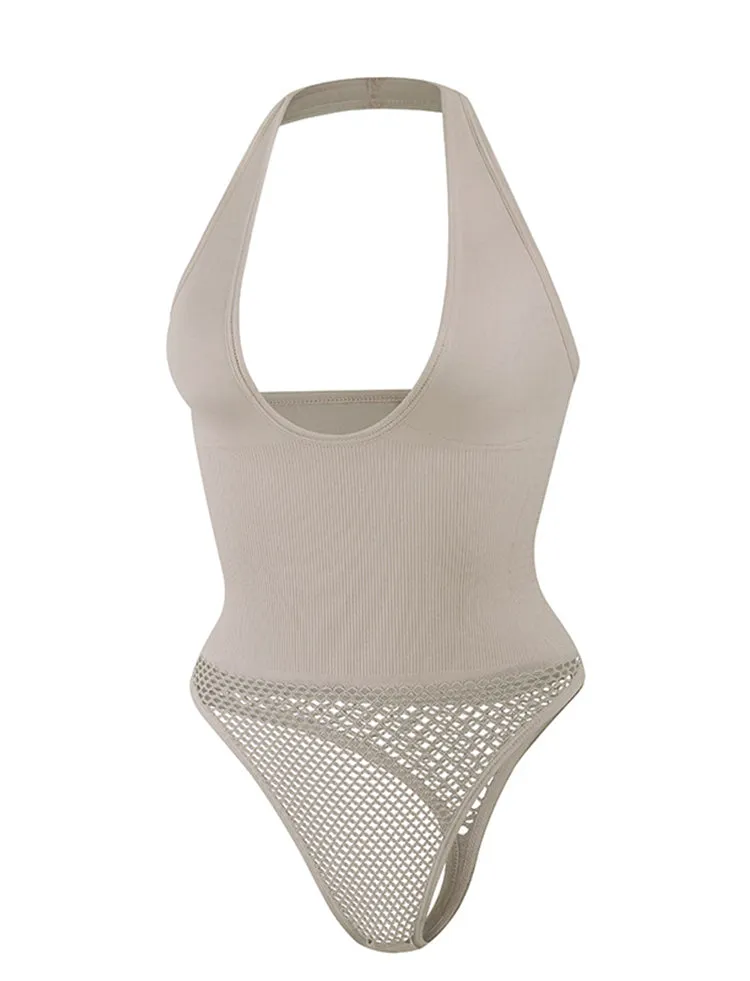 Plus Size Halter Neck Body Shaper for Women