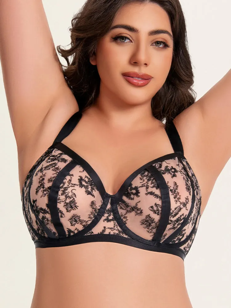Plus Size Minimizing Bra for Full-Bust Women