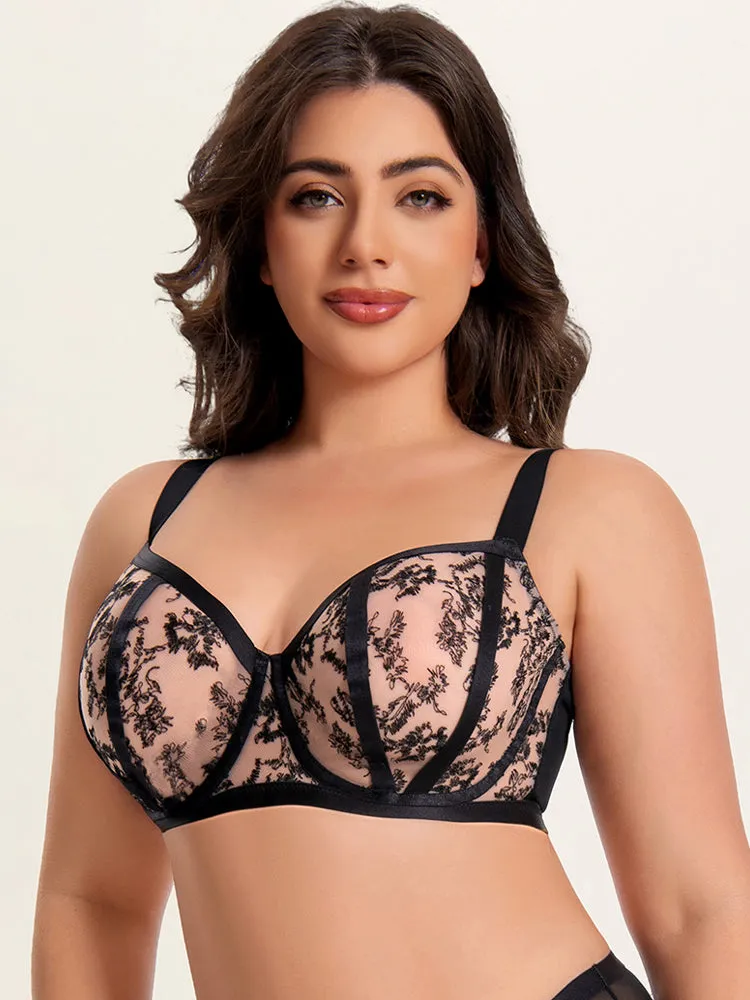 Plus Size Minimizing Bra for Full-Bust Women