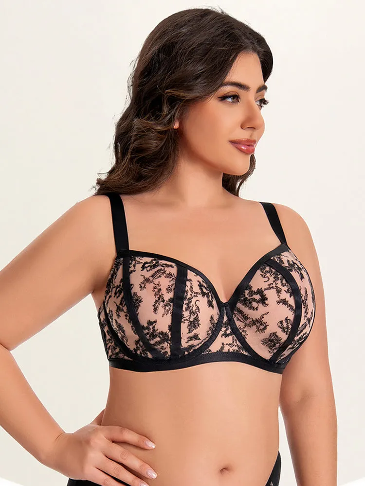 Plus Size Minimizing Bra for Full-Bust Women
