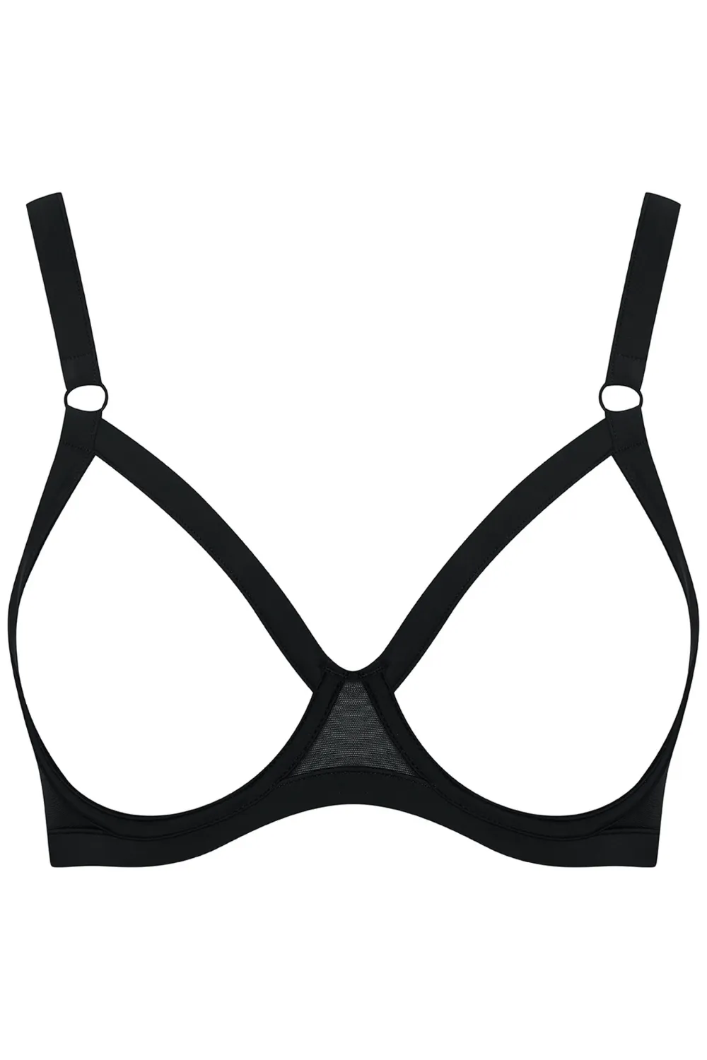 Pure Tentation Naked Breast Bra Black