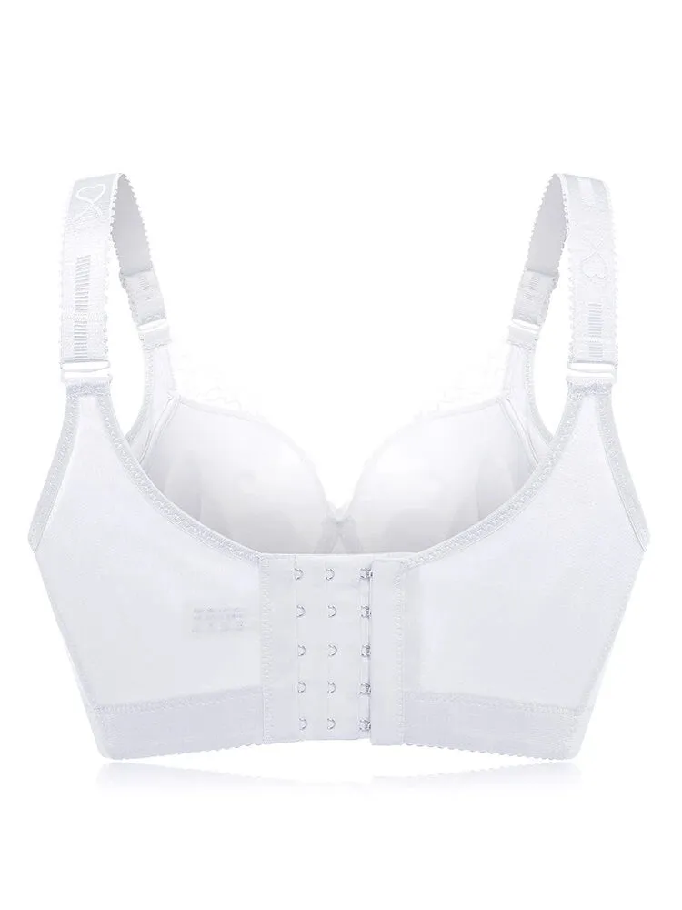 Push Up Lace Embroidery Padded Cup Underwire Bras