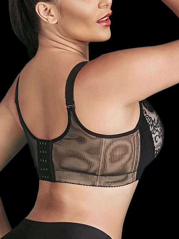 Push Up Lace Embroidery Padded Cup Underwire Bras