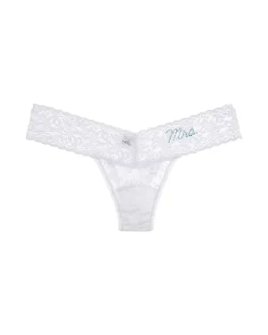 "Mrs" Low-Rise Thong