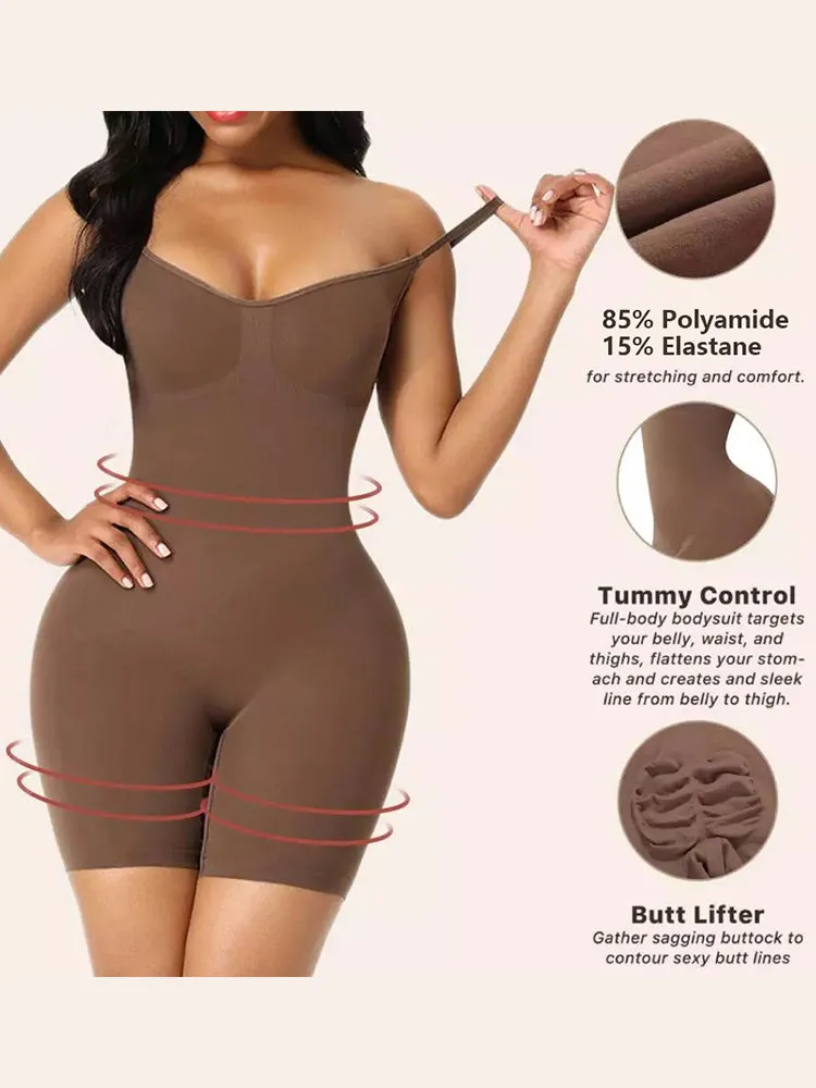 Seamless Butt Lifter Bodysuit Thigh Slimmer Shapewear
