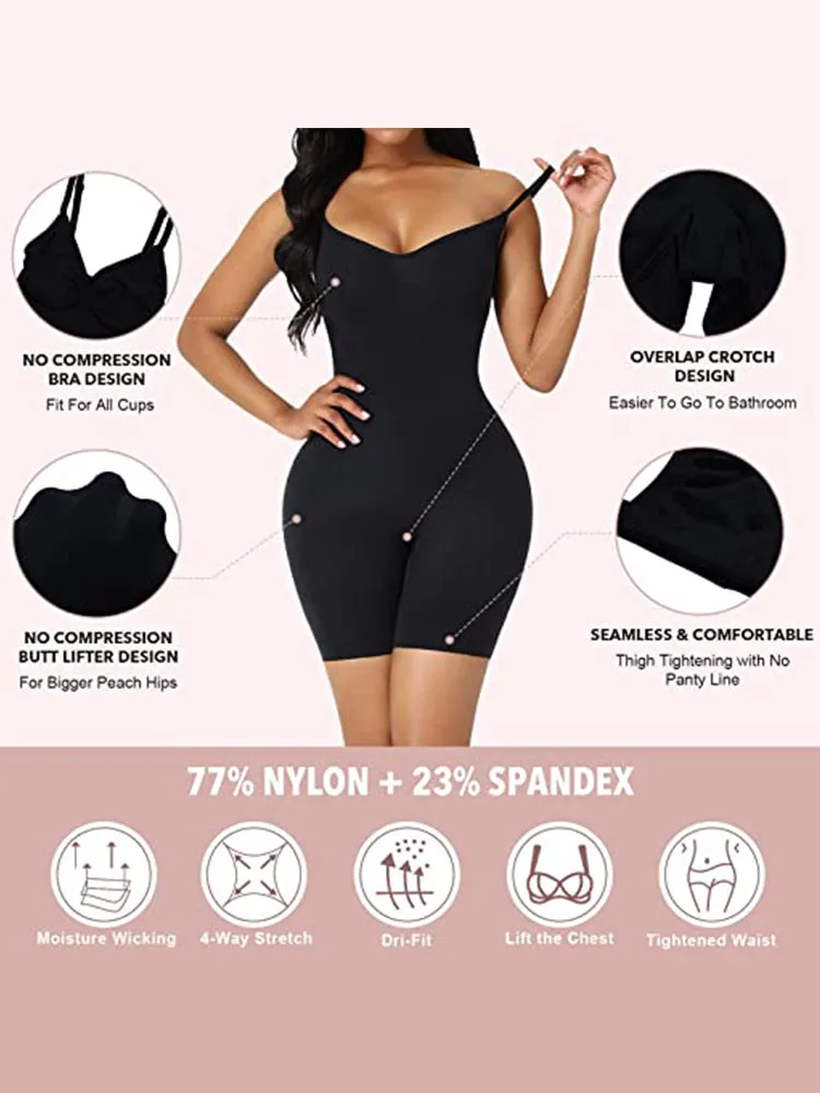 Seamless Butt Lifter Bodysuit Thigh Slimmer Shapewear