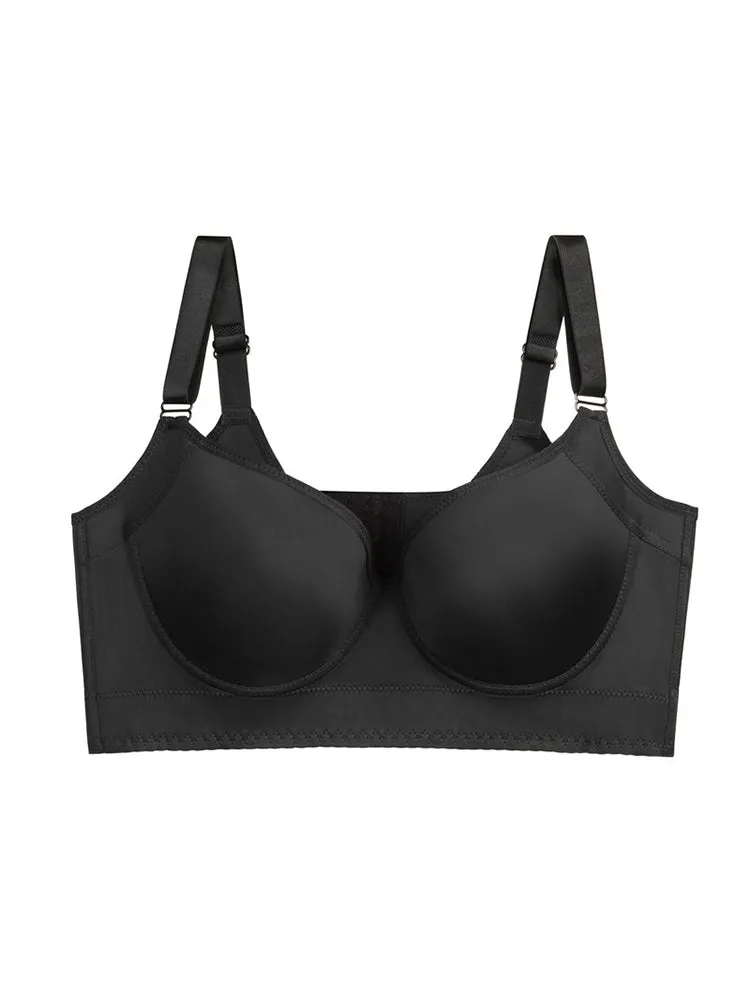 Seamless Deep V Push Up Underwire Bra