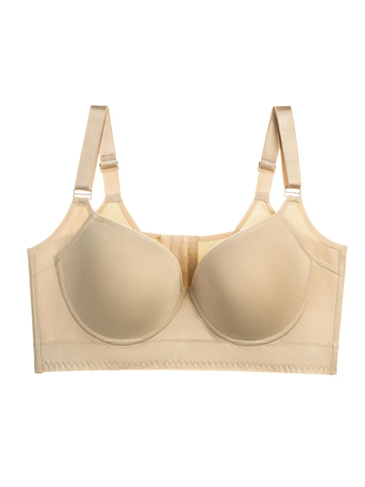 Seamless Deep V Push Up Underwire Bra