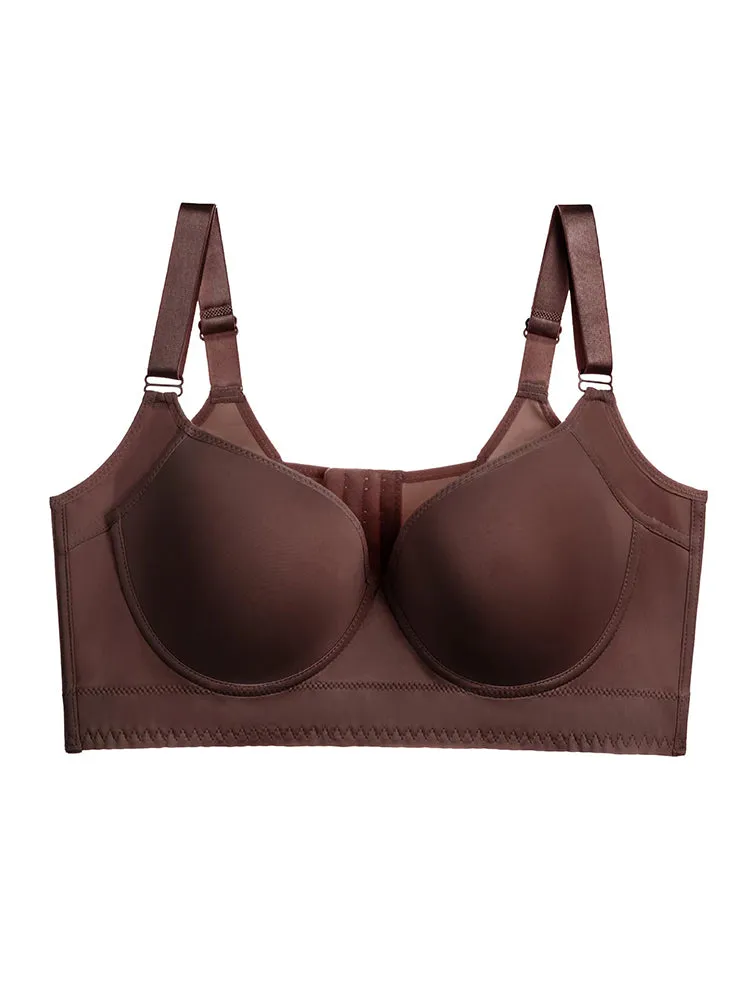 Seamless Deep V Underwire Push-Up Bra