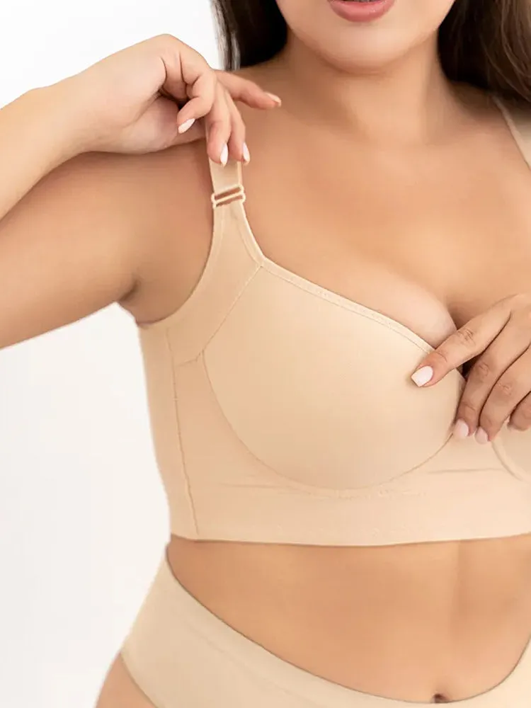 Seamless Deep V Underwire Push-Up Bra