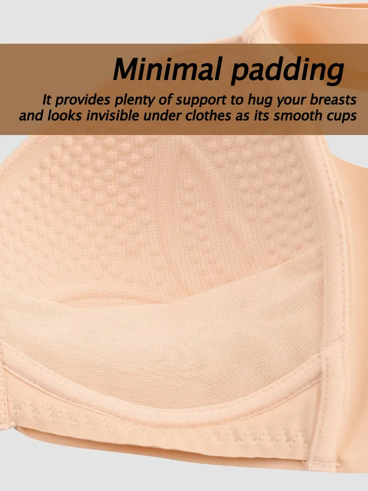 Seamless Front Closure Wire-free Push Up Bra