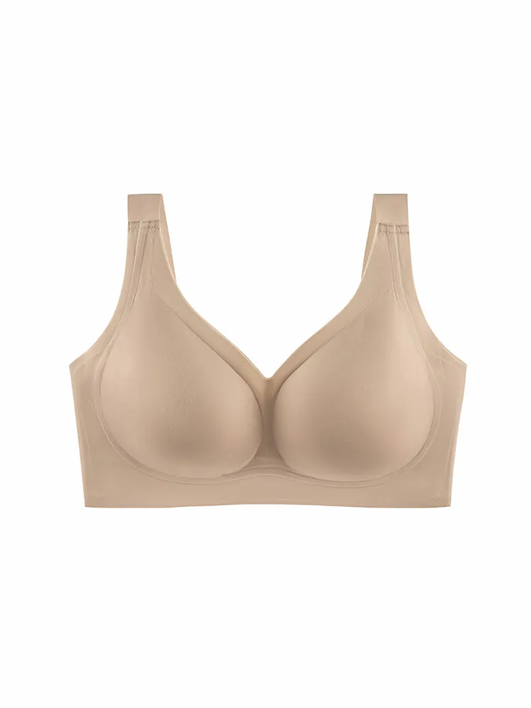Seamless Wire-free Minimizer Bra with Wide Straps