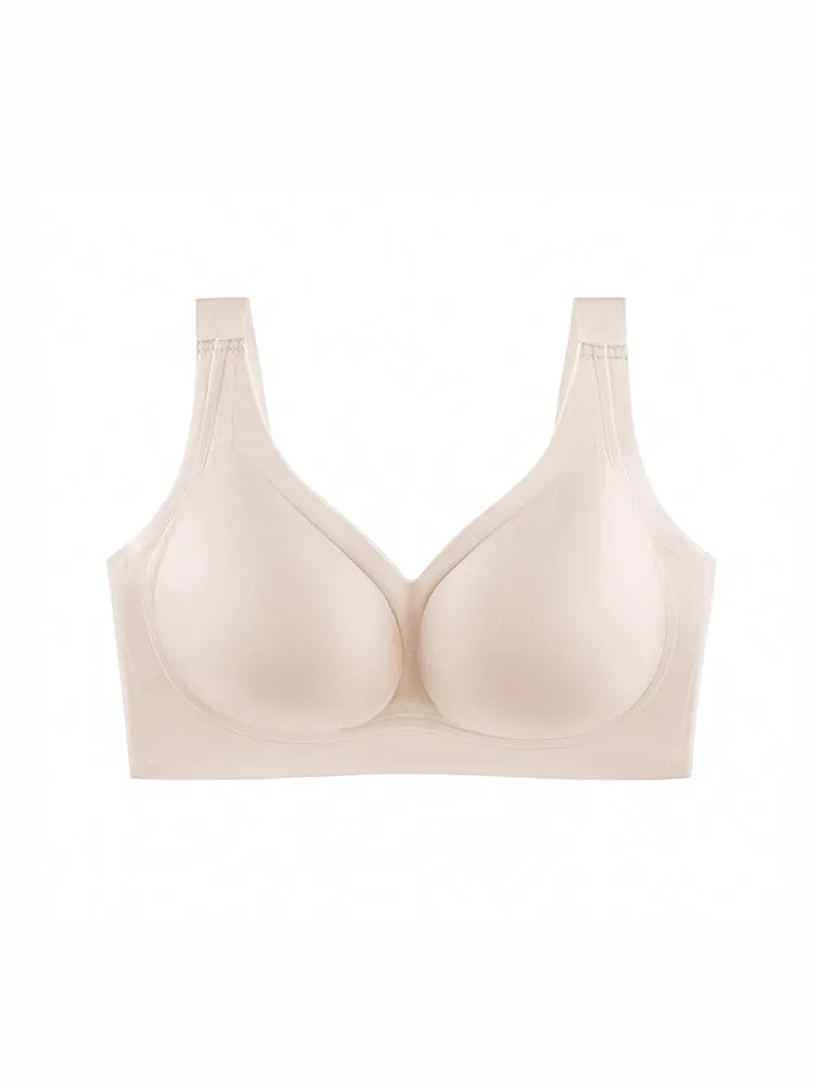 Seamless Wire-free Minimizer Bra with Wide Straps