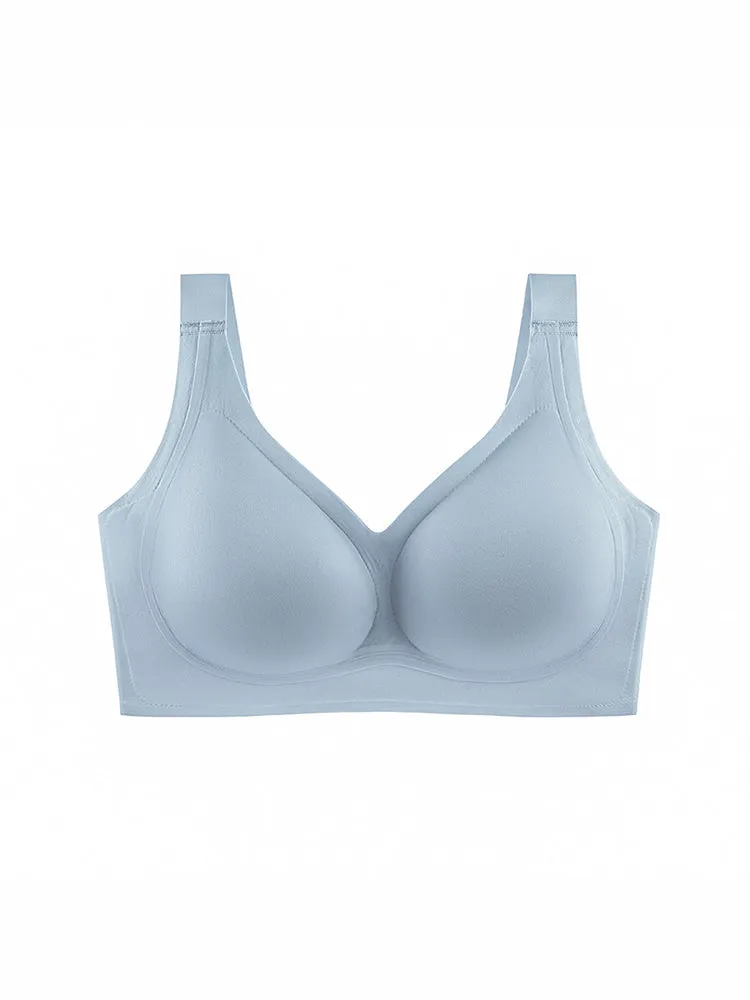 Seamless Wire-free Minimizer Bra with Wide Straps