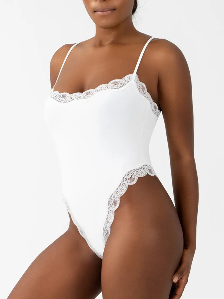 Seductive Lace Strap Bodysuit for Women