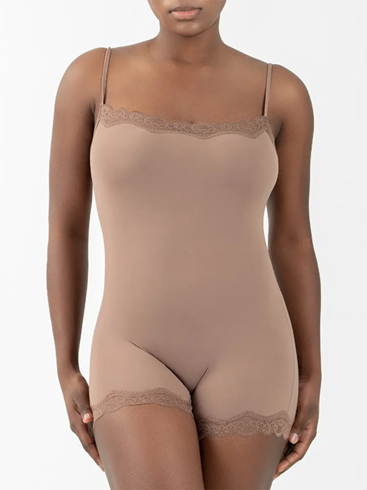 Seductive Lace Strap Bodysuit for Women