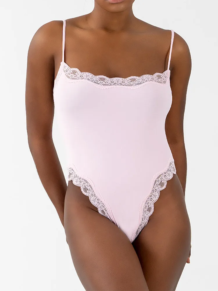 Seductive Lace Strap Bodysuit for Women