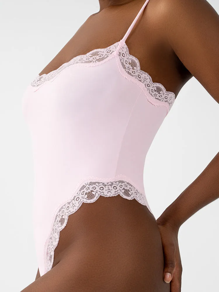 Seductive Lace Strap Bodysuit for Women