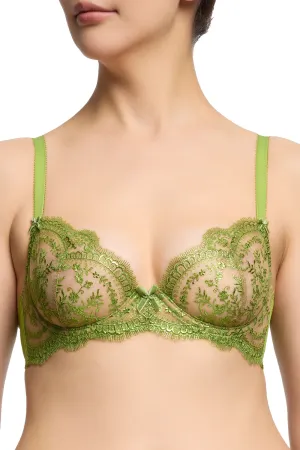 Severine Foil Underwire Bra in Absinthe