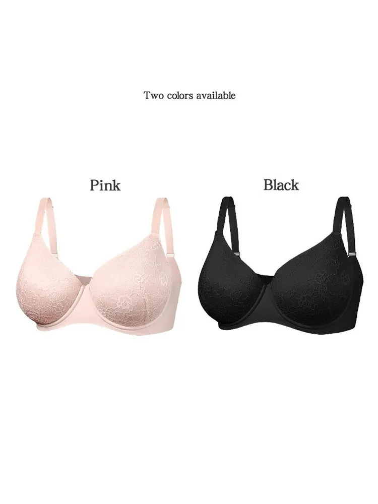 Sexy Breathable Seamless Lace Underwire Bra