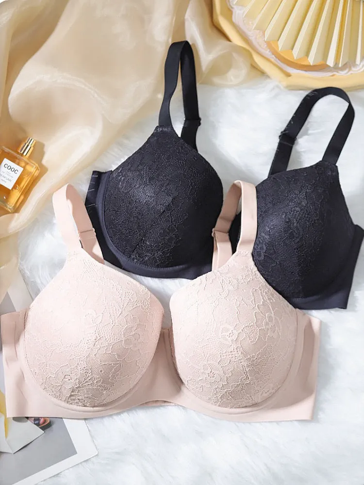 Sexy Breathable Seamless Lace Underwire Bra