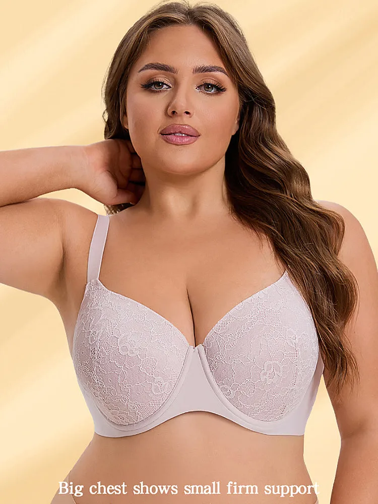 Sexy Breathable Seamless Lace Underwire Bra