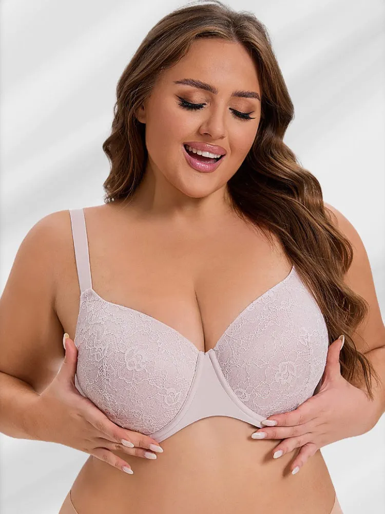 Sexy Breathable Seamless Lace Underwire Bra