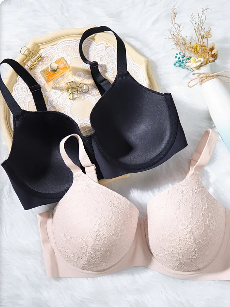 Sexy Breathable Seamless Lace Underwire Bra