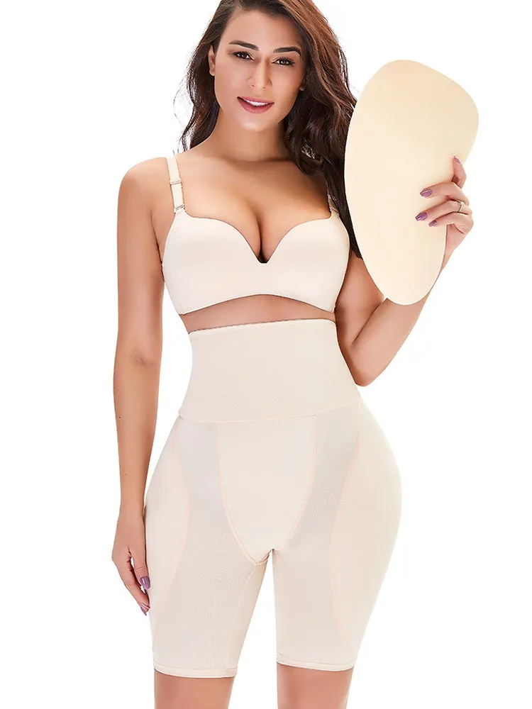 Sexy High-Waist Tummy Control Enhance Butt Padded Shaping Shorts