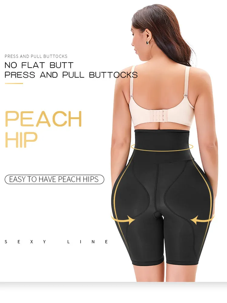 Sexy High-Waist Tummy Control Enhance Butt Padded Shaping Shorts