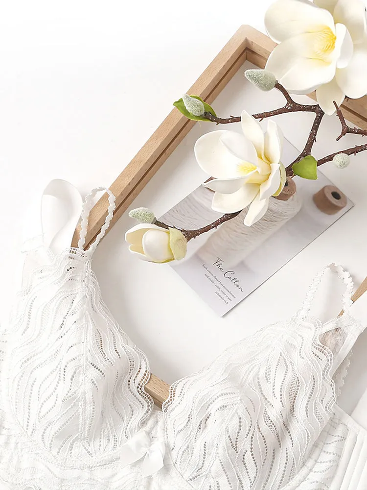 Sexy Lace Bowknot Underwire Bra
