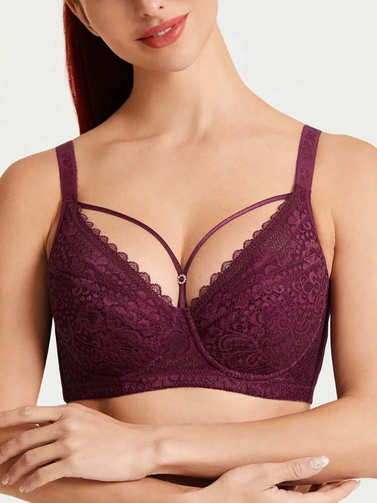 Sexy Lace Full Cup Push Up Soft Lined Bras