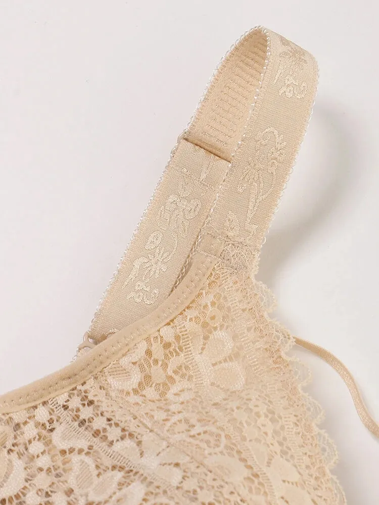 Sexy Lace Full Cup Push Up Soft Lined Bras