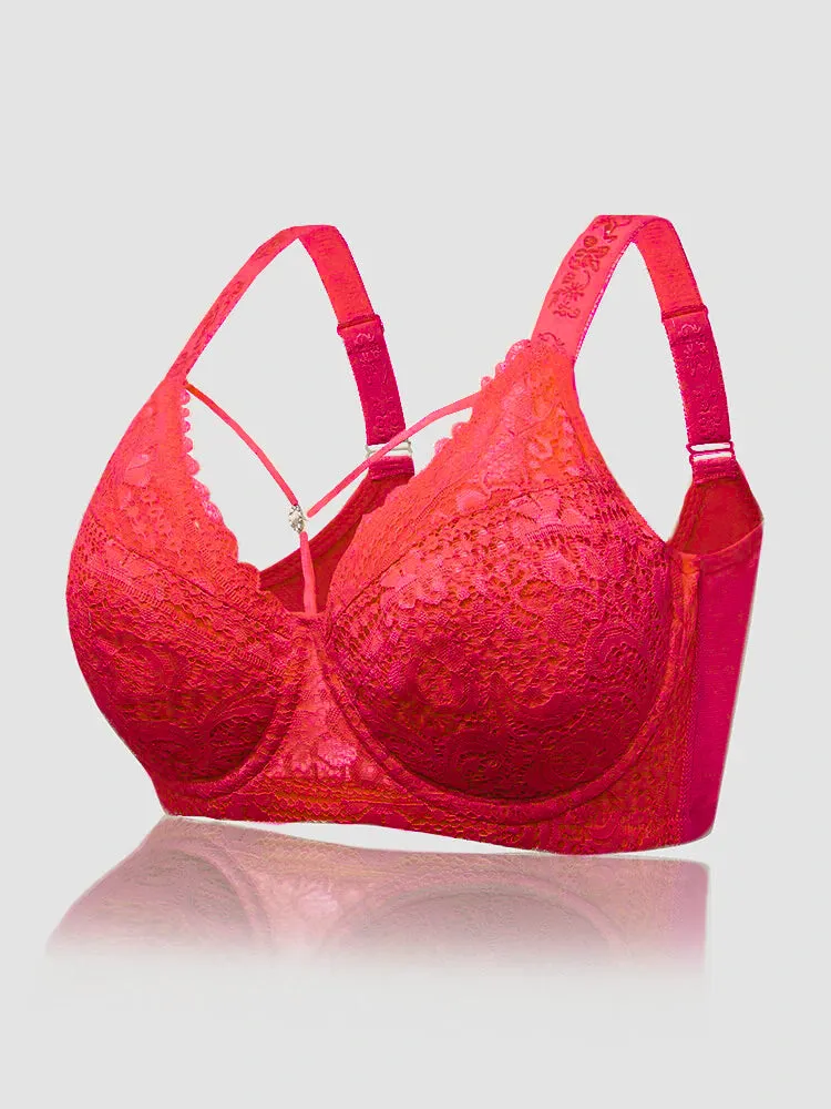 Sexy Lace Full Cup Push Up Soft Lined Bras