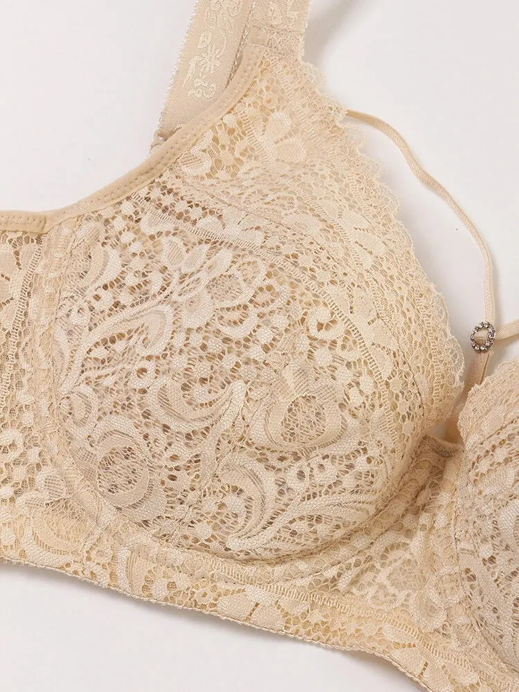 Sexy Lace Full Cup Push Up Soft Lined Bras