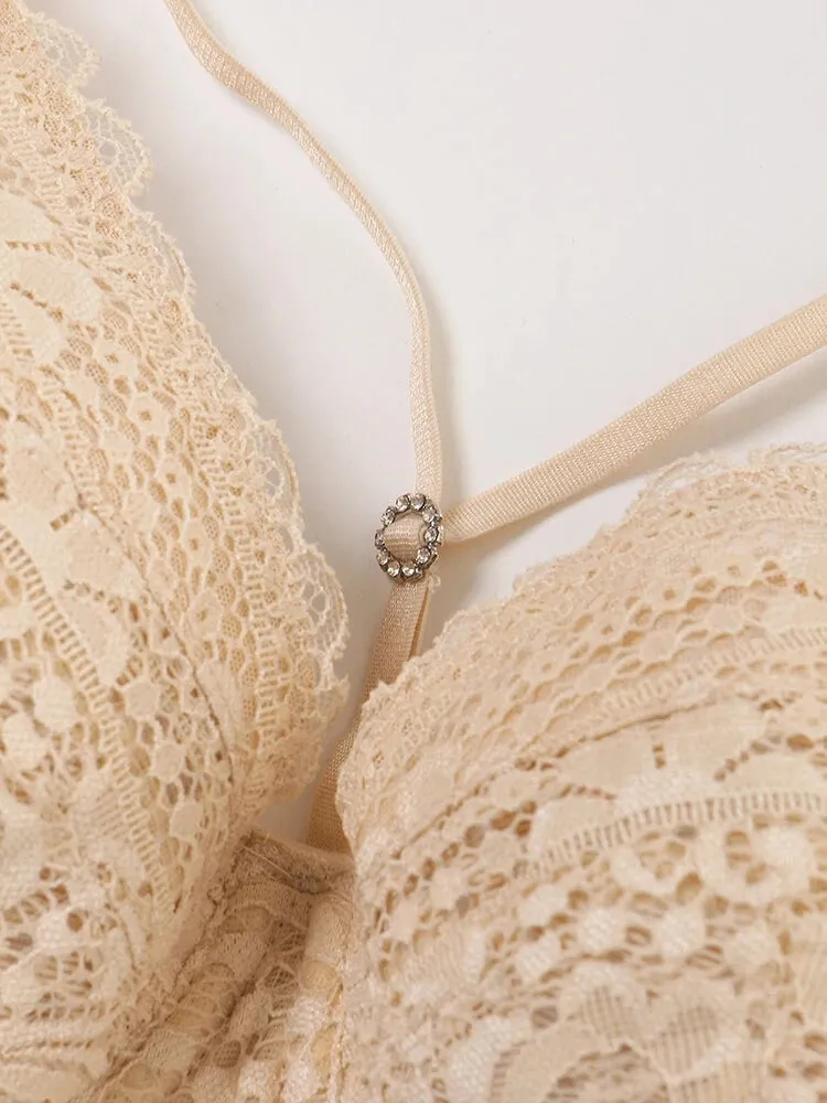 Sexy Lace Full Cup Push Up Soft Lined Bras