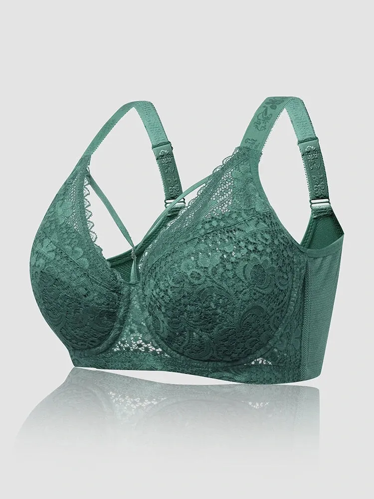 Sexy Lace Full Cup Push Up Soft Lined Bras