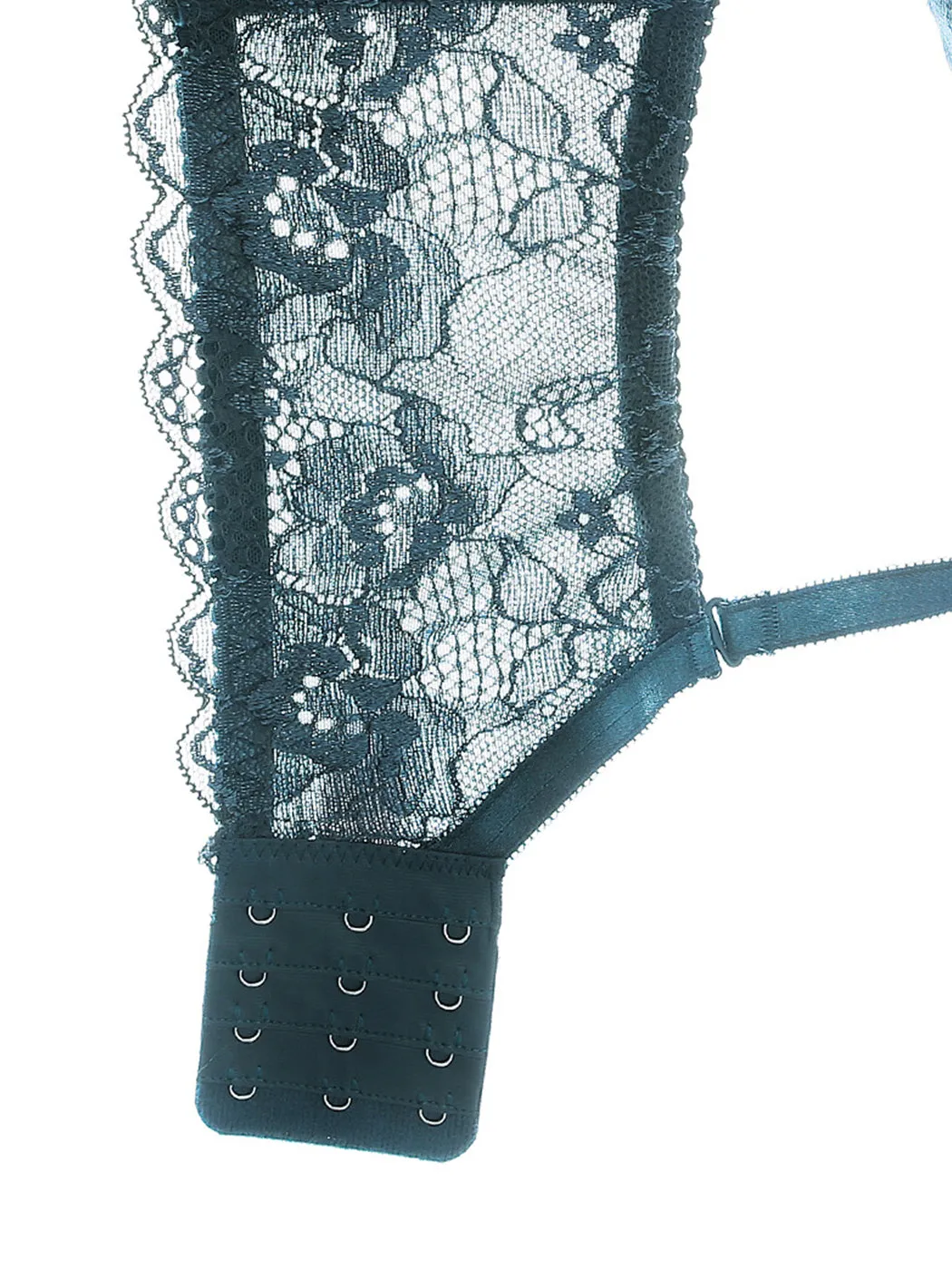 Sexy Lace Mesh Deep V-neck Push-up Bra