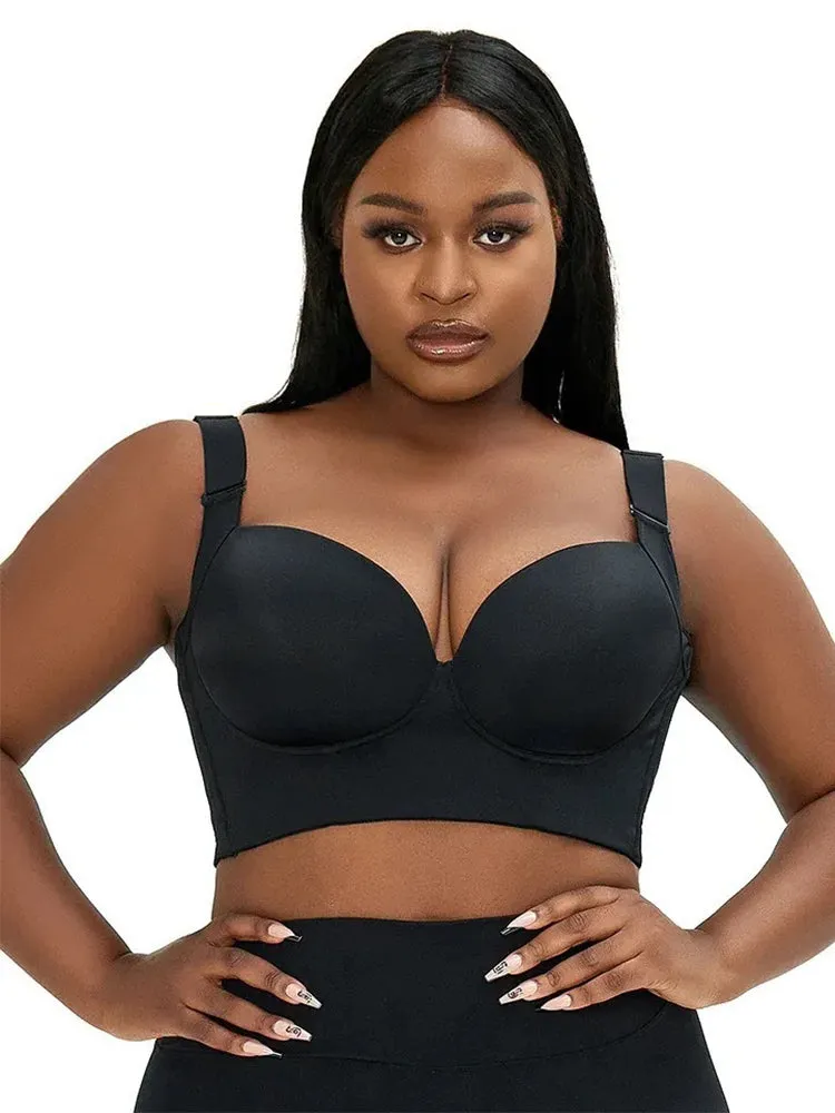 Sexy Smooth Side Support Push Up Underwire Bra