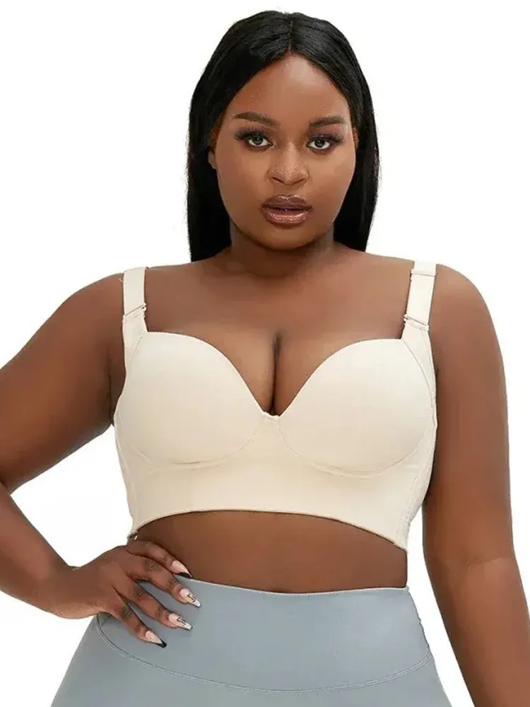 Sexy Smooth Side Support Push Up Underwire Bra