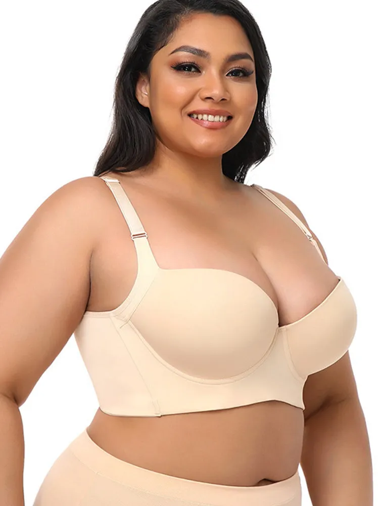 Sexy Smooth Side Support Push Up Underwire Bra