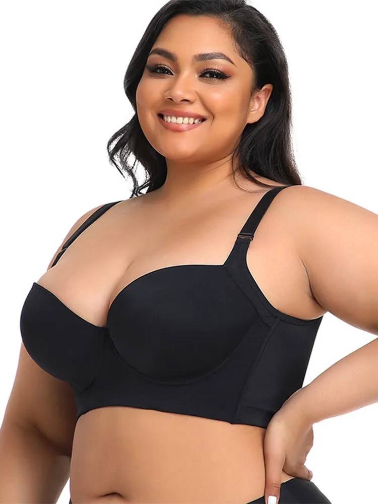 Sexy Smooth Side Support Push Up Underwire Bra