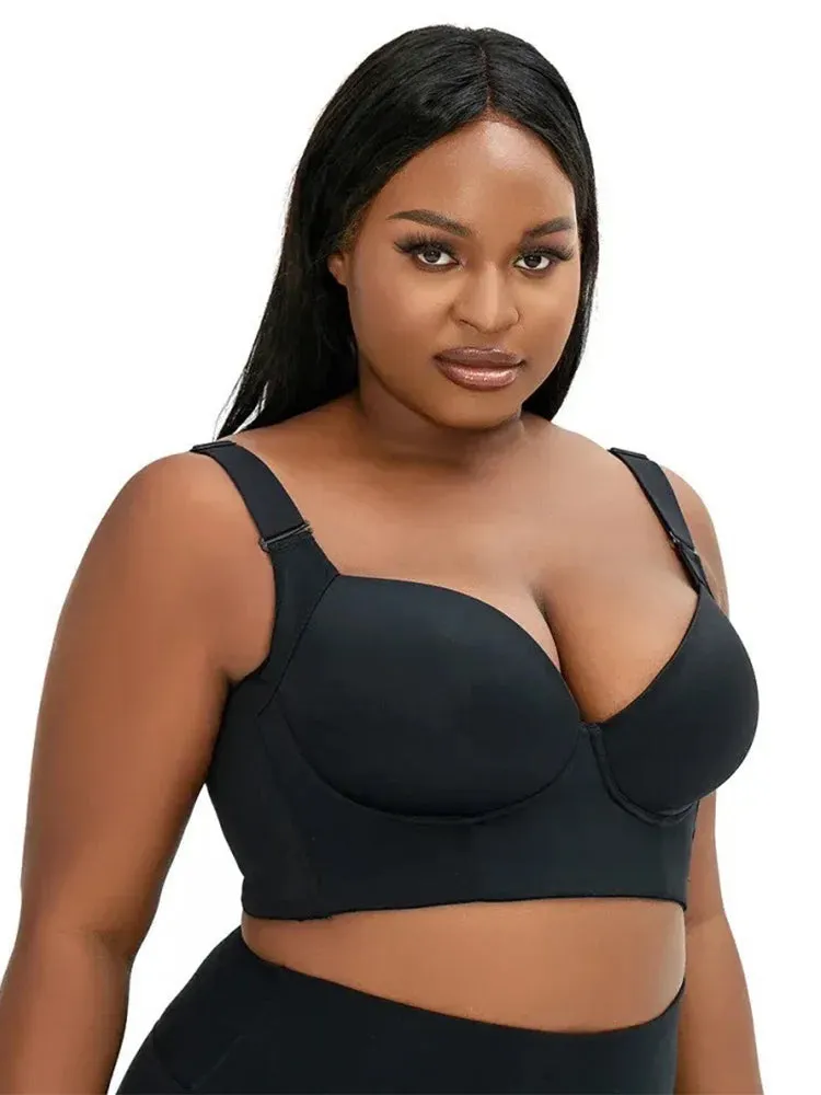 Sexy Smooth Side Support Push Up Underwire Bra