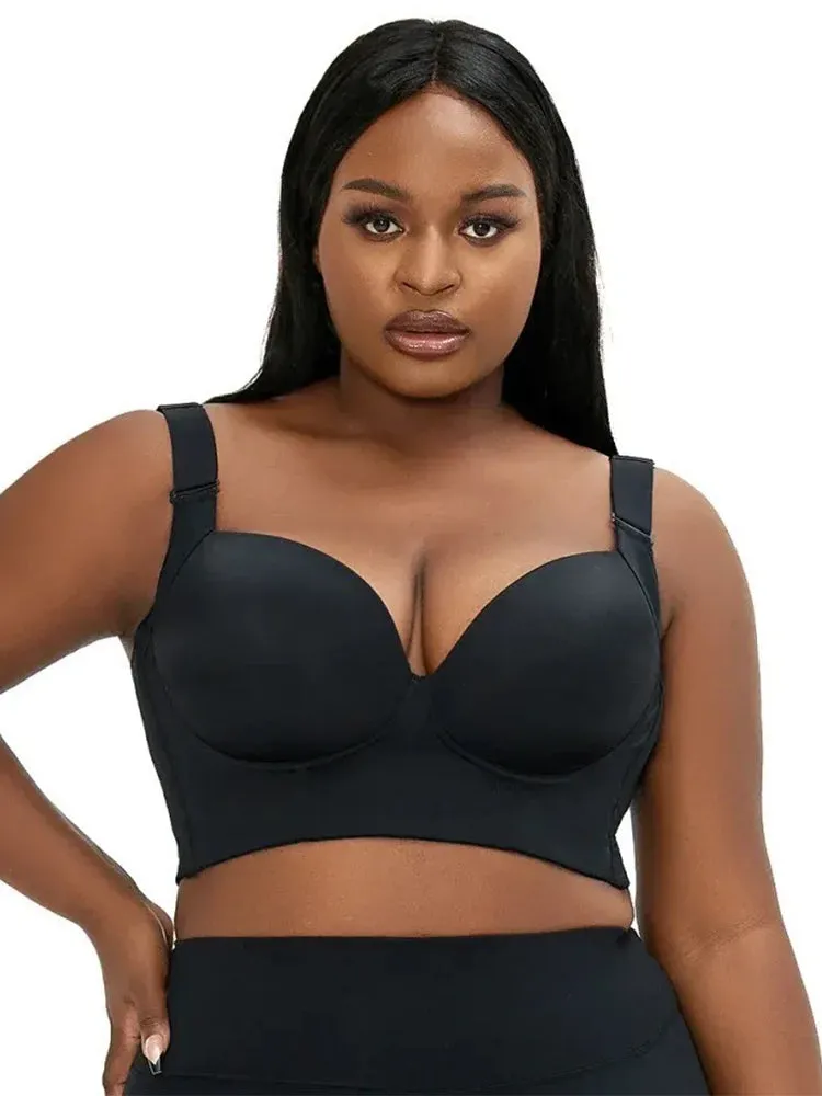 Sexy Smooth Side Support Push Up Underwire Bra