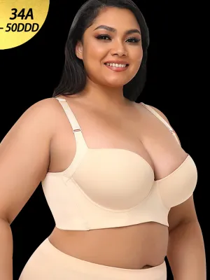 Sexy Smooth Side Support Push Up Underwire Bra