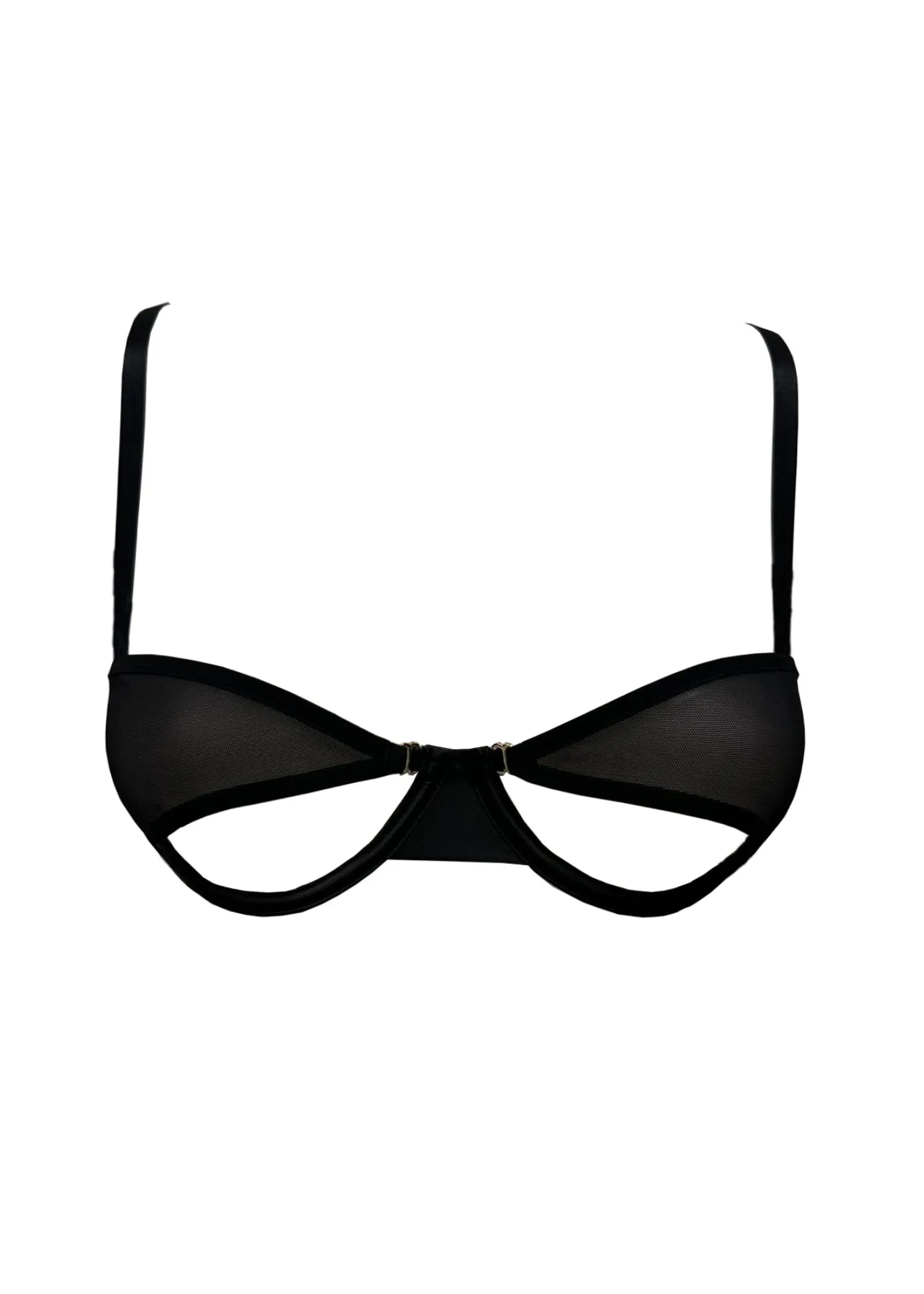 SHEER Openable Bra (Black)