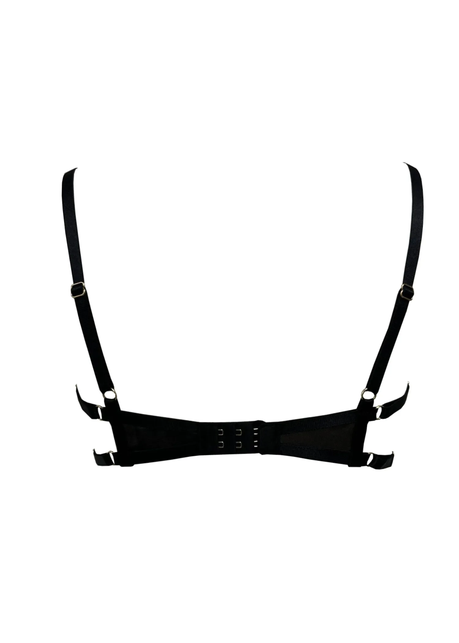 SHEER Openable Bra (Black)