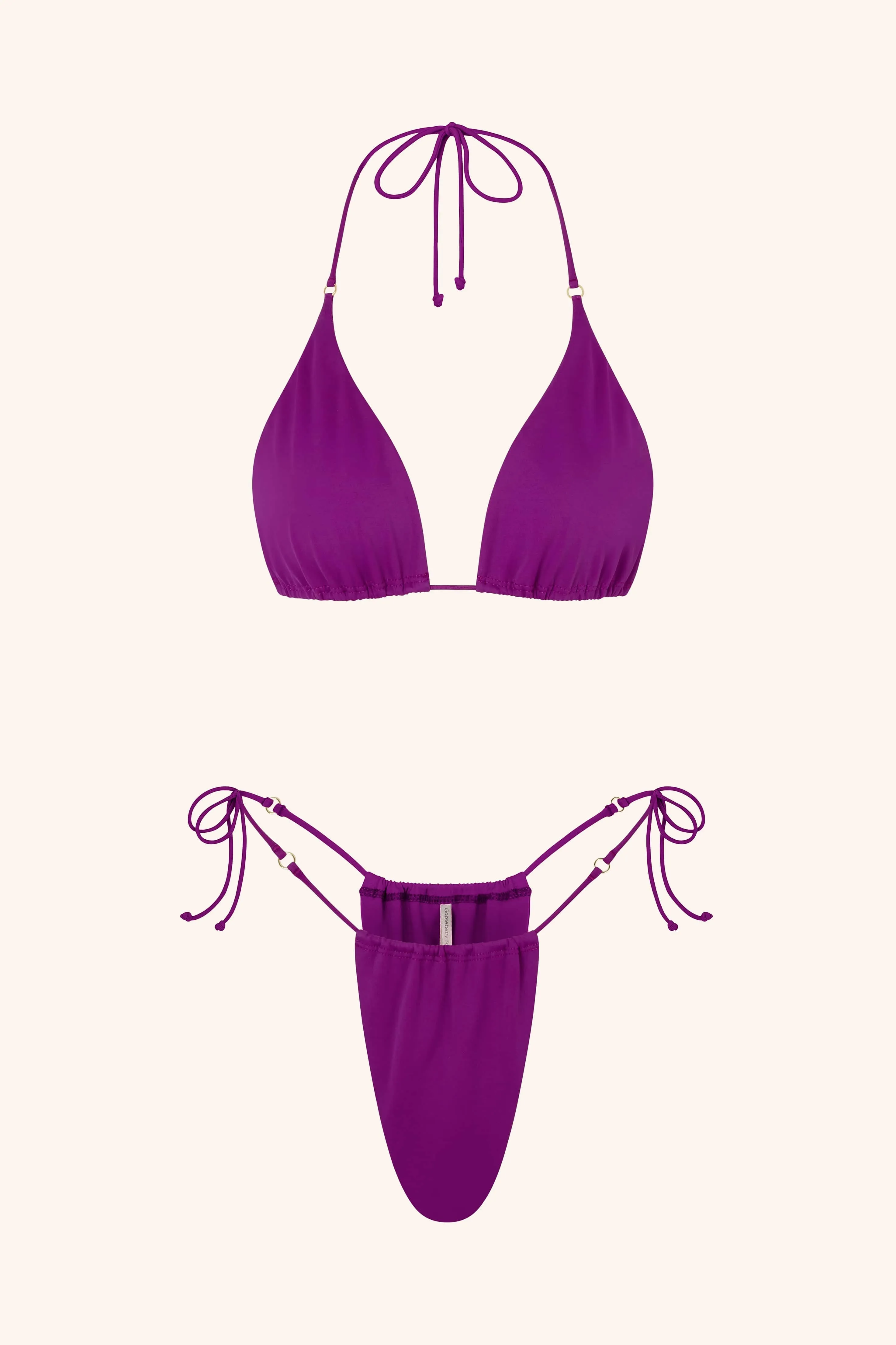 Side Tie Bikini Briefs Aquamarine
