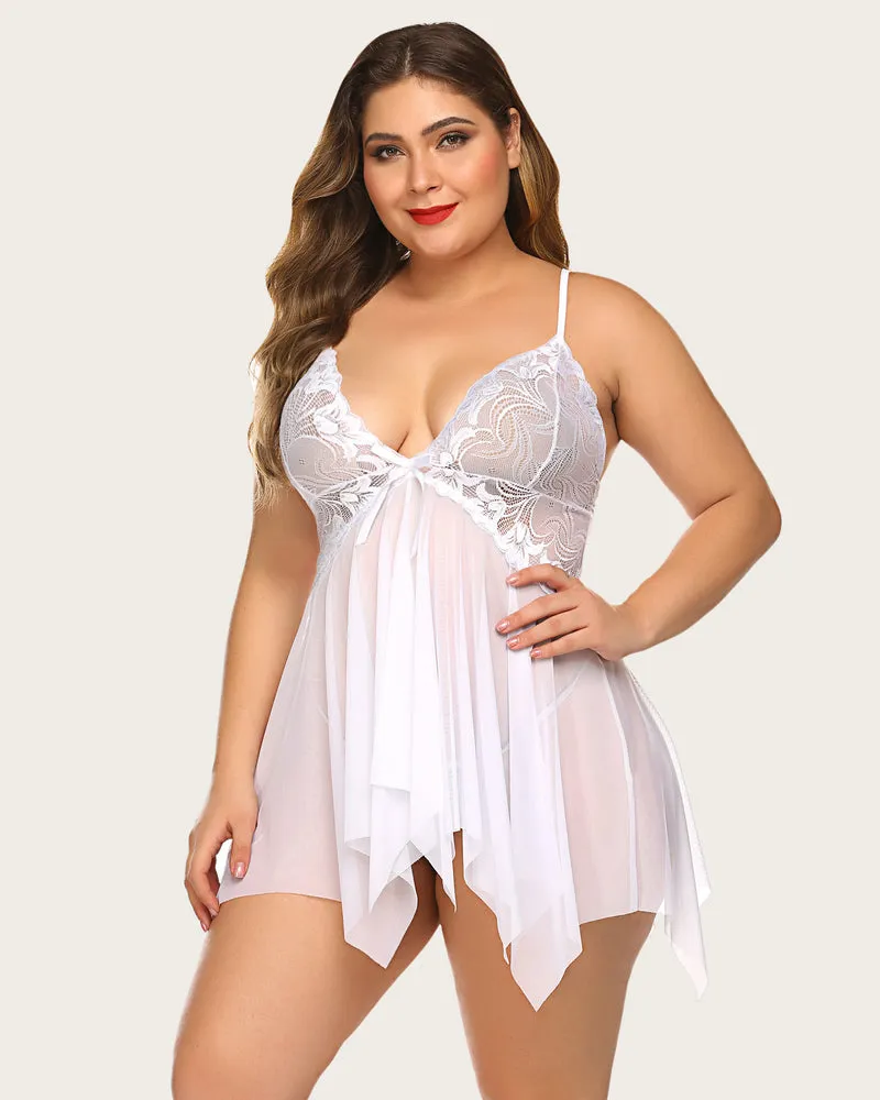 Sleepwear Lingerie Lace Babydoll